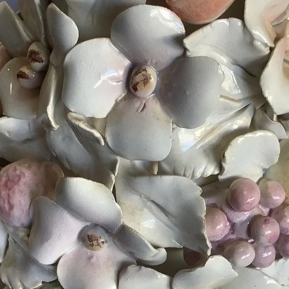 ARDALT Italy Vintage‎ Fiori Bianco Porcelain Topiary Tree Cottagecore 14” - Picture 6 of 14